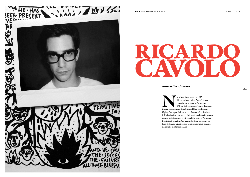 Cookbook. A Reference Magazine. N.1 Ricardo Cavolo. Inside 01