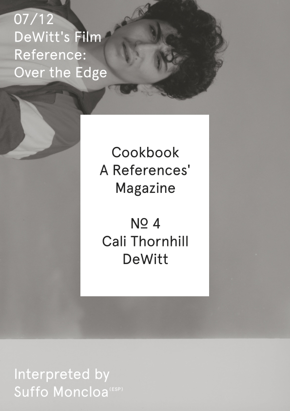 Cookbook. A References' Magazine. No 4 Cali Thornhill Dewitt. Fascicle 07/12 Cover + Sticker